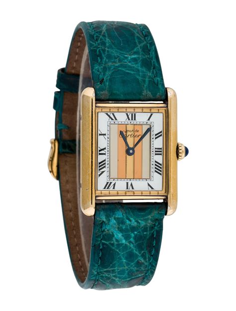 must de Cartier tank vermeil